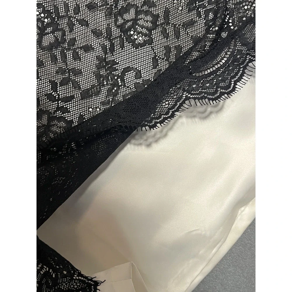 Behnaz Sarafpour‎ for Target Black Lace Overlay Mini Skirt Women's Size 7 Lined